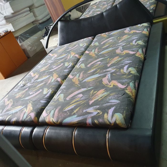 Pat dormitor tapițat piele 1.80m/2m+are ladă