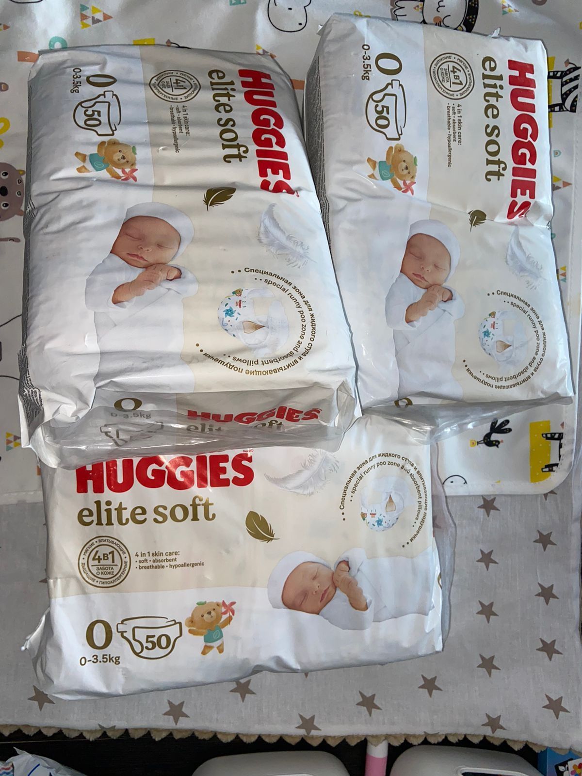 Huggies подгузники 0.