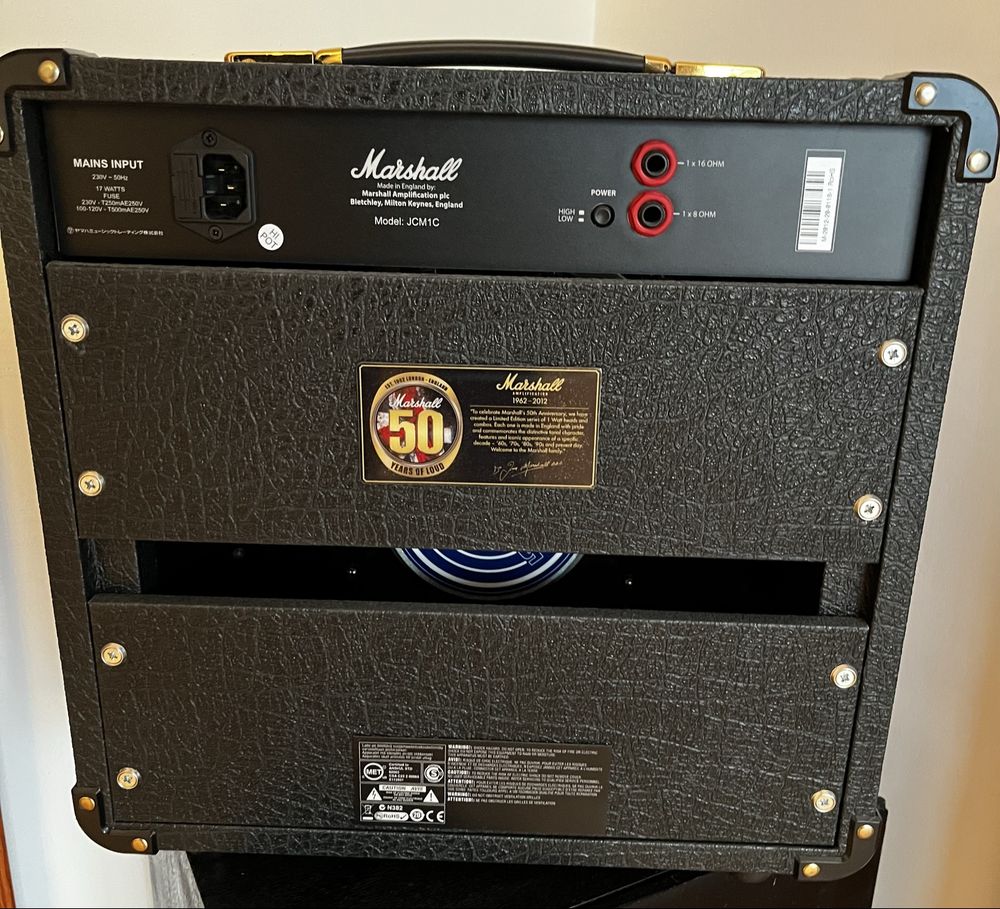 Marshall JCM800 1 watt combo 50th unniversary. Лампов усилвател.