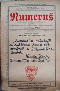 Numerus 1939 - 1943 Revista de Matematici Elementare