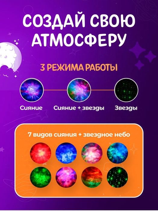 Bolalar uchun yulduzli proektor