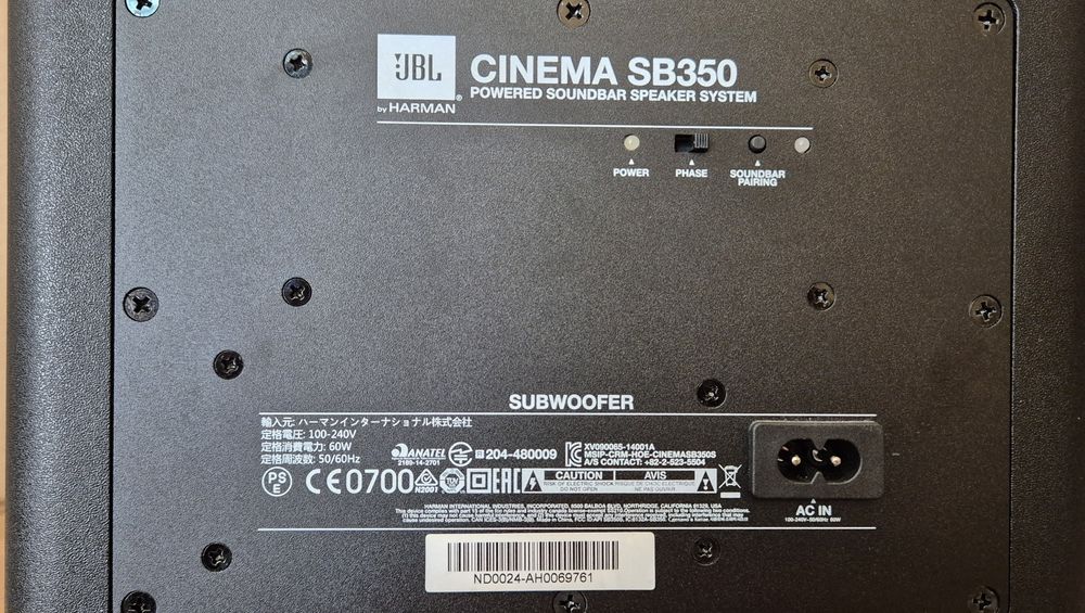 JBL Cinema SB350 2.1 Саундбар