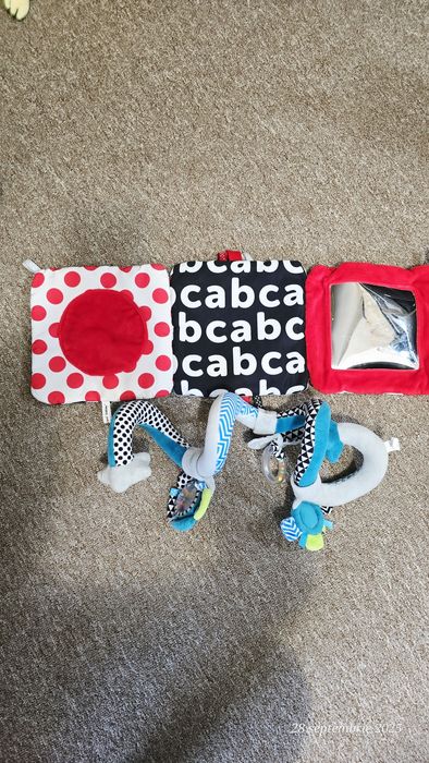 Jucarii bebe Canpol, spirala carut, oglinda