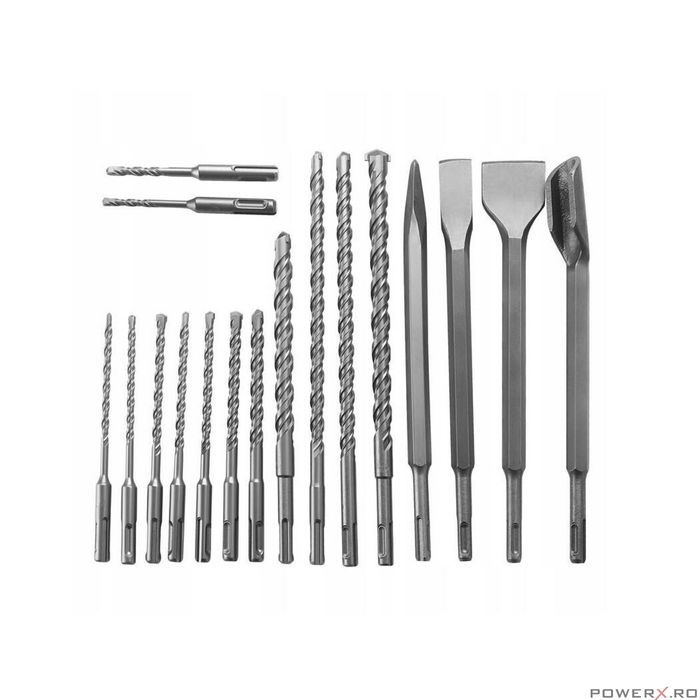 Set burgie si dalti SDS+,17 piese, Kraft