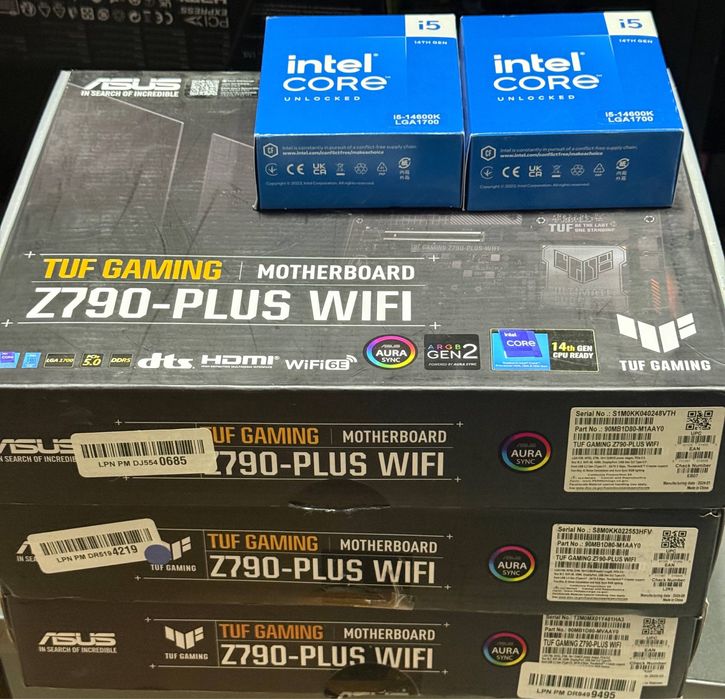 Asus tuf z790 + i5 14600K NEW BOX