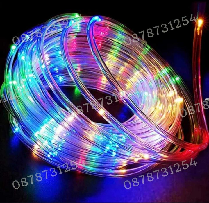 Многоцветен Лед Маркуч за Коледна Украса Водоустойчив  RGB