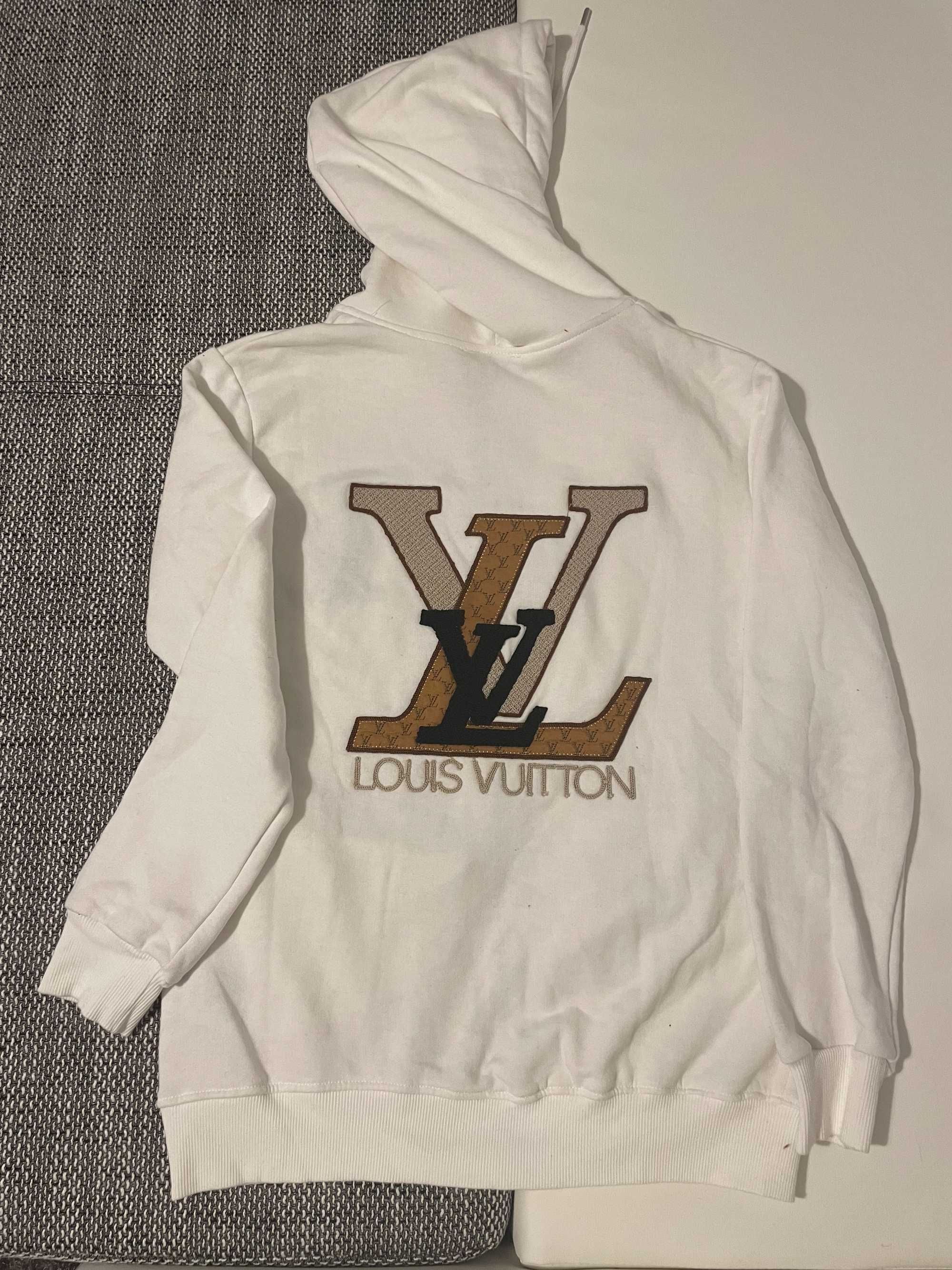 Hanorac Louis Vuitton unisex  Alb/Negru