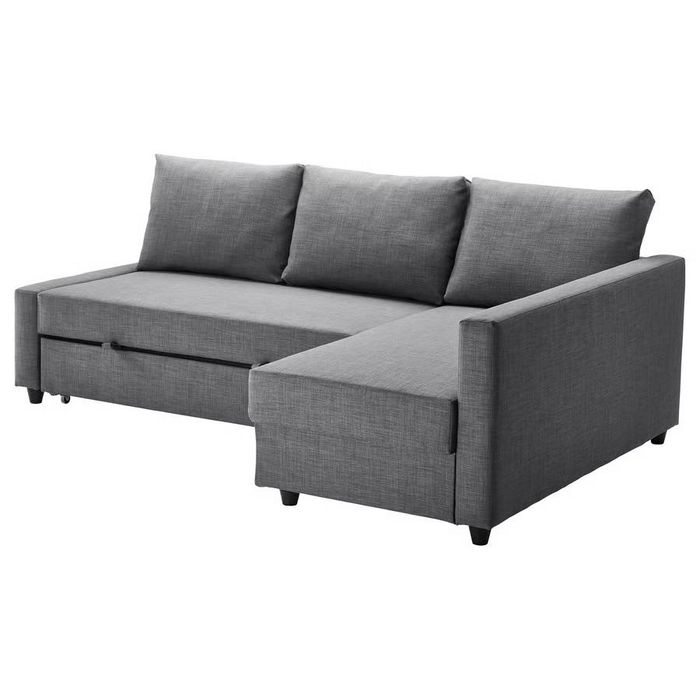 Colţar extensibil cu depozitare, IKEA Skiftebo gri închis.