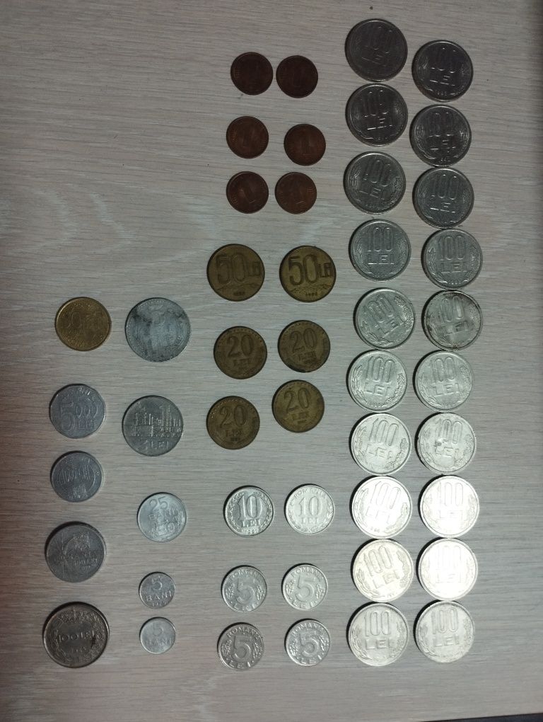 Bancnote și monede vechi, Românești, de colecție
