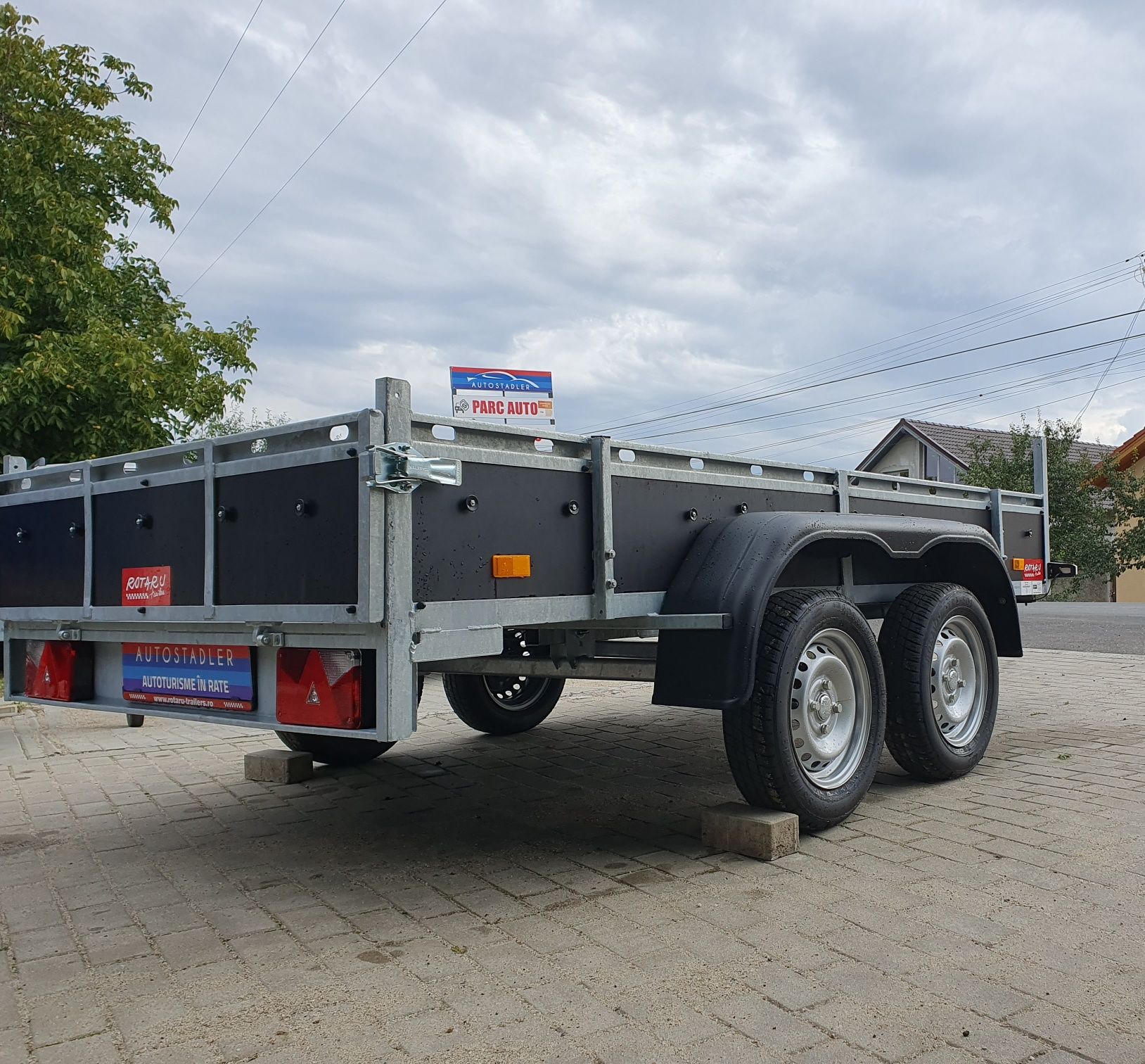 Remorca Rotaru Trailers M 4 tandem 750kg 3m/1,43m