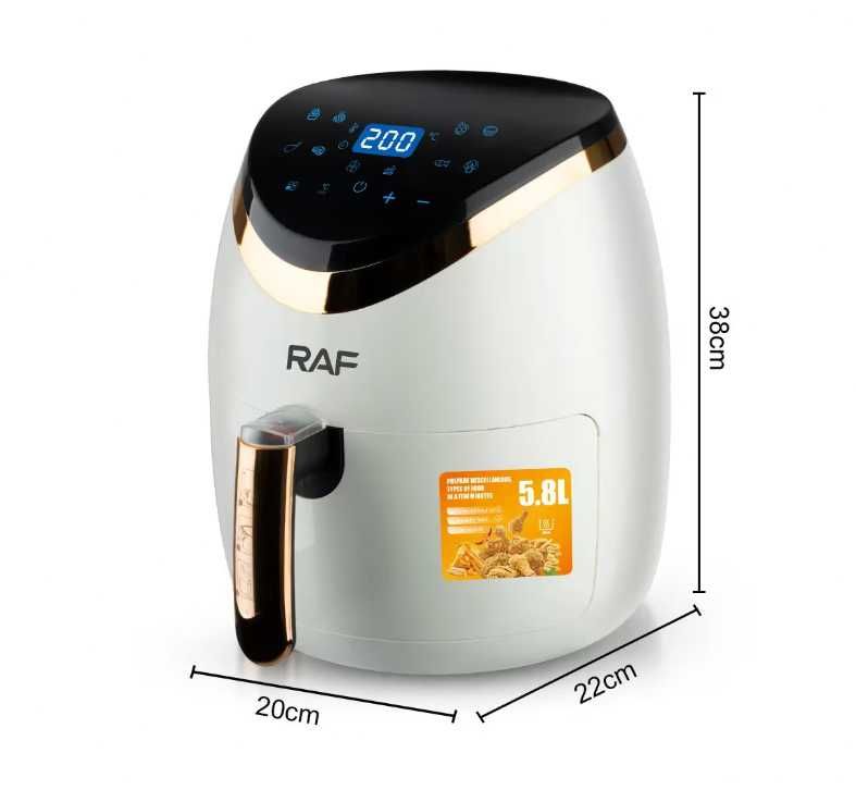 Friteuza Air Fryer RAF,Touchscreen digital, 5.8L, 1500W