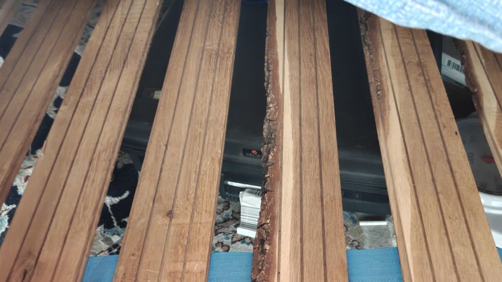 Pat matrimonial lemn masiv