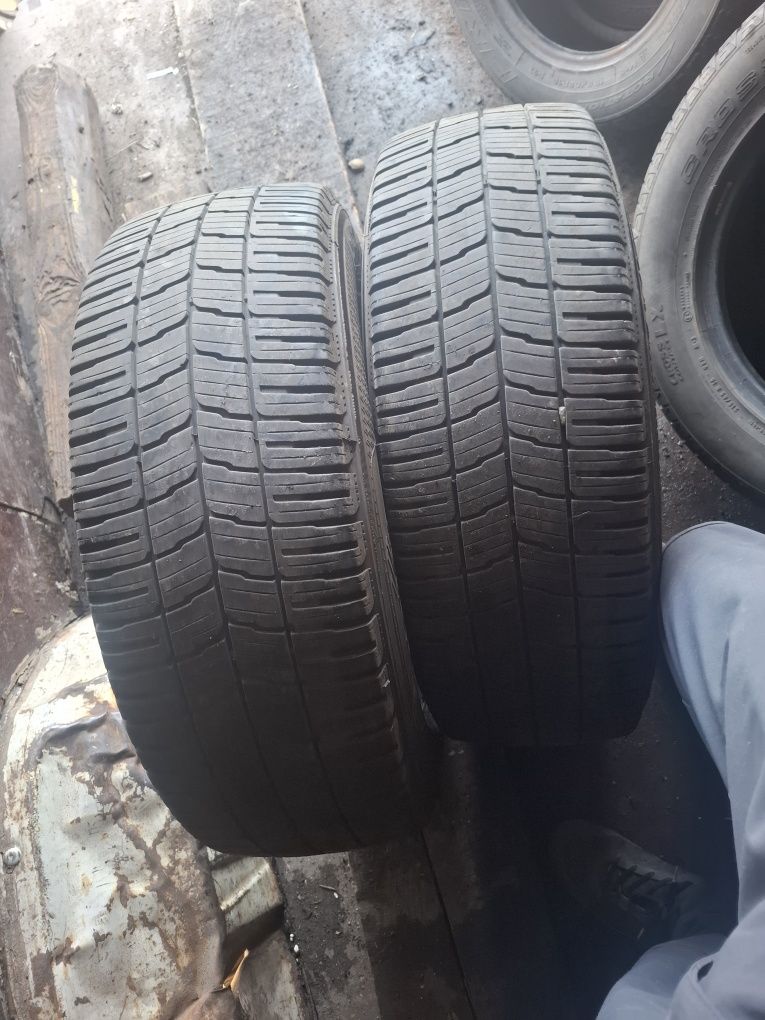 Vand 2 anvelope 215 65 16 C klebar ca noi M+S dot 2023