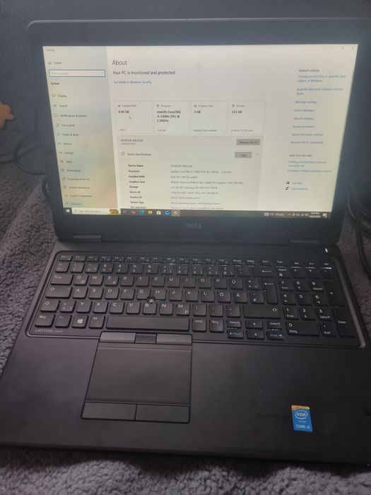 Dell Latitude 5580-i5 7th si Latitude E 5550