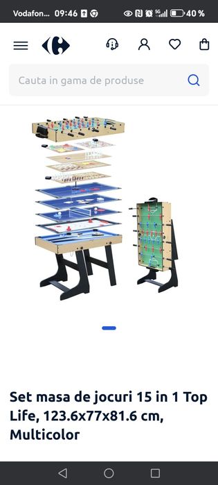 Masa jocuri 15 in 1