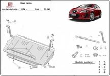 Scut motor metalic pentru Seat Leon 1998-prezent - otel 2mm