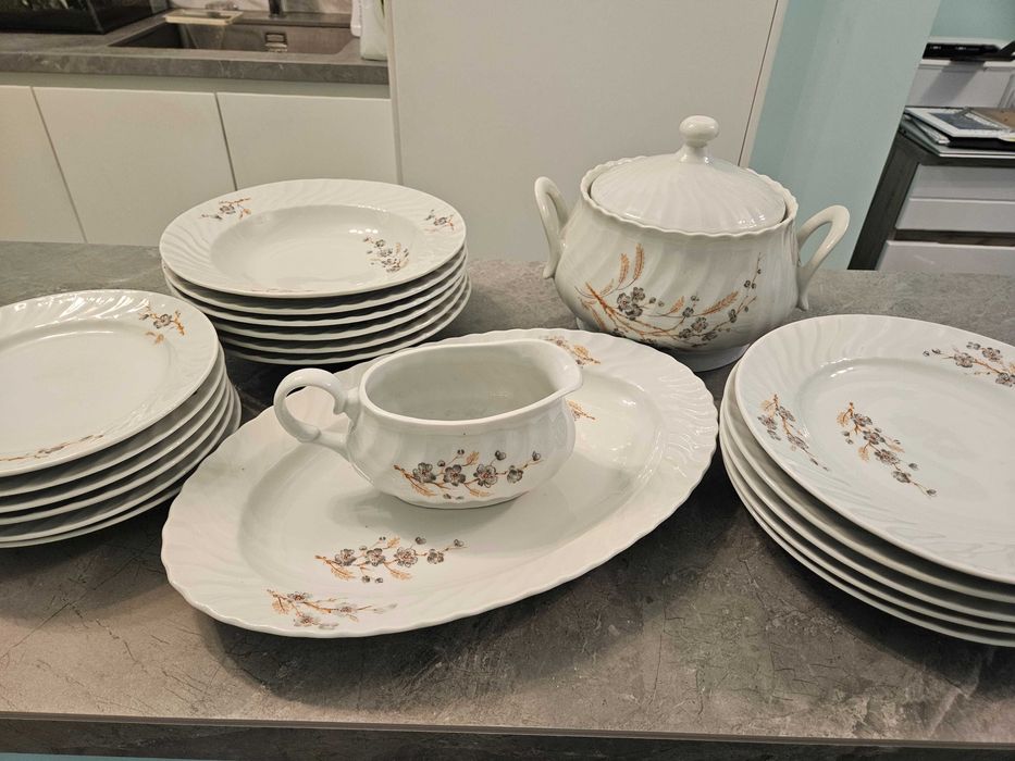 Ретро винтидж порцеланов сервиз „Китка“ – Нови пазар, България