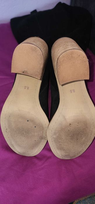 Cizme Dama piele intoarsa.