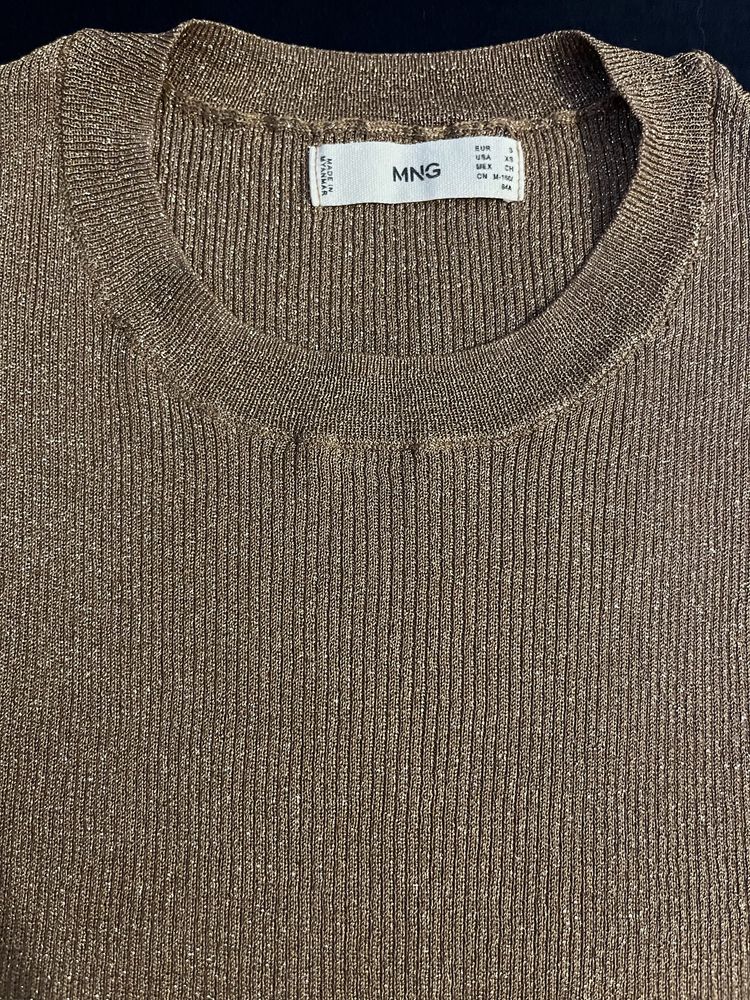 Mango top auriu S