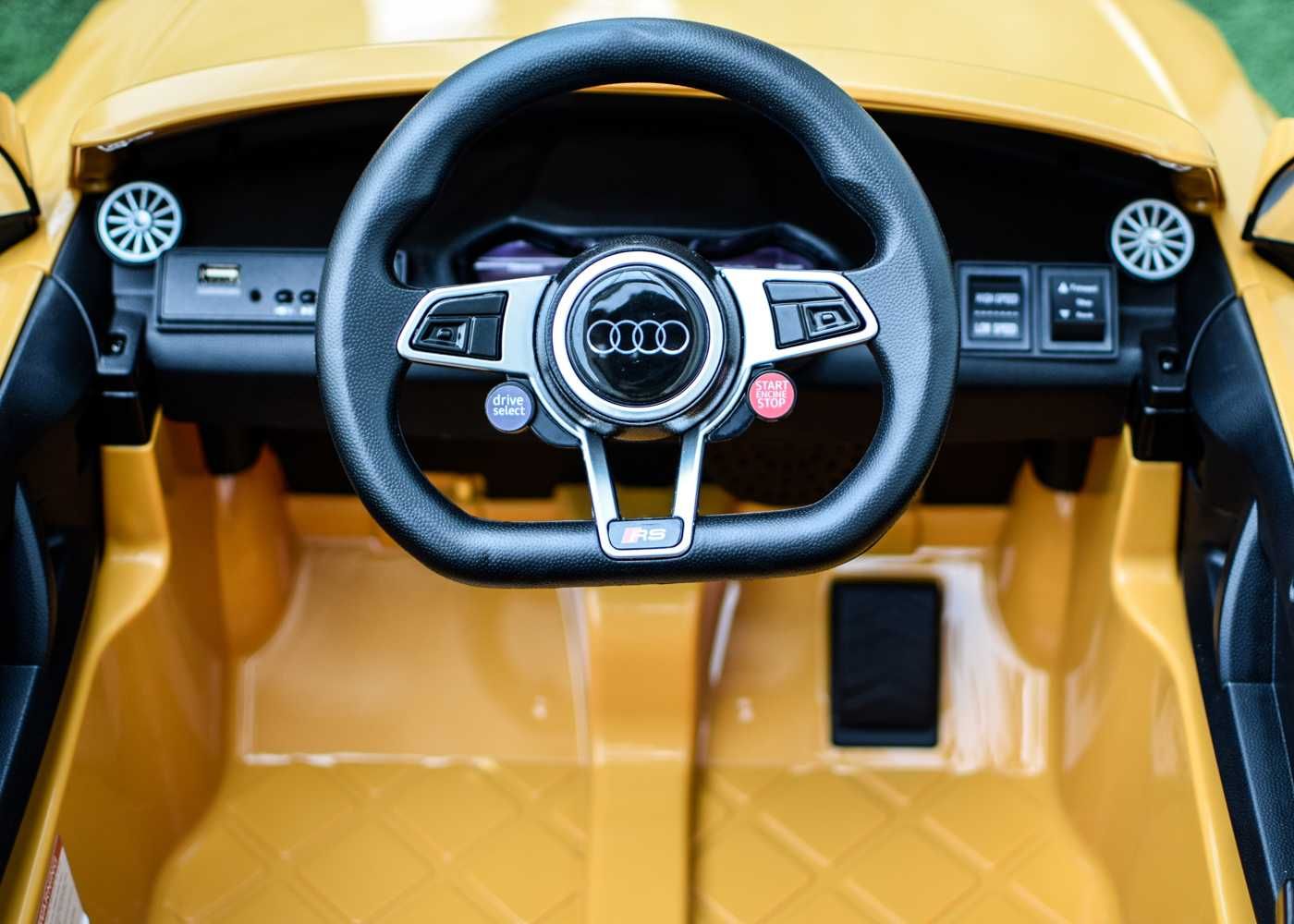 Masinuta electrica pentru copii, Audi TTRS 2x 35W 12V, BT #Yellow