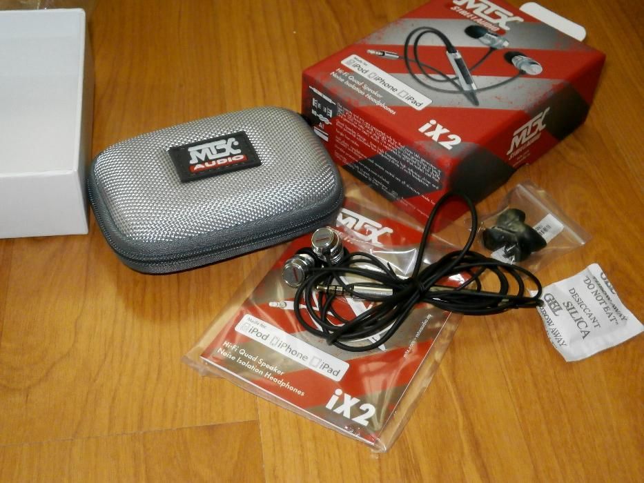 Casti cu comanda pe fir ( Apple ) , MTX StreetAudio iX2 Black