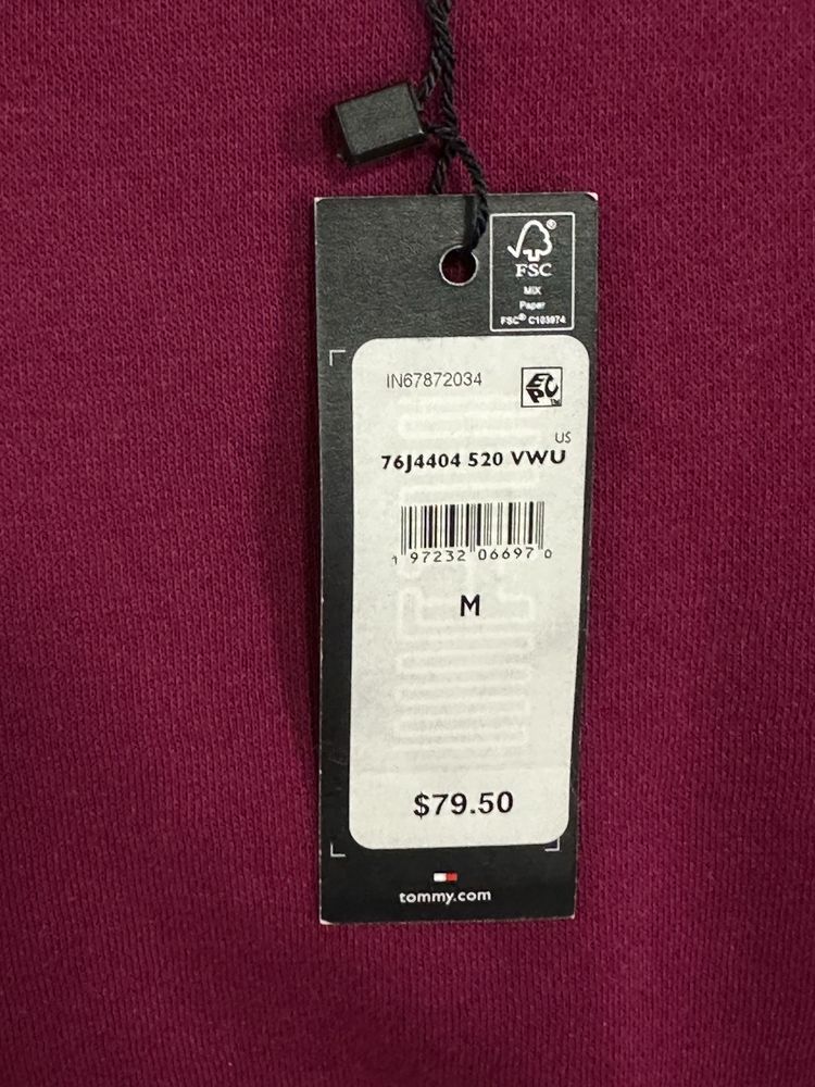Кофта Tommy hilfiger с флисом
