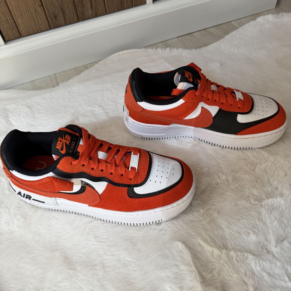 Nike Air Force 1 Shadow 'Cracked Leather - Rush Orange'