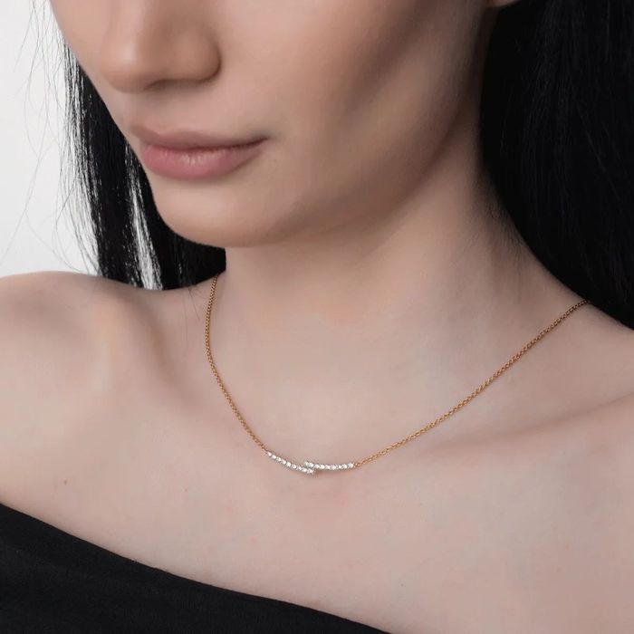 Colier din aur galben cu diamante de 0.5ct