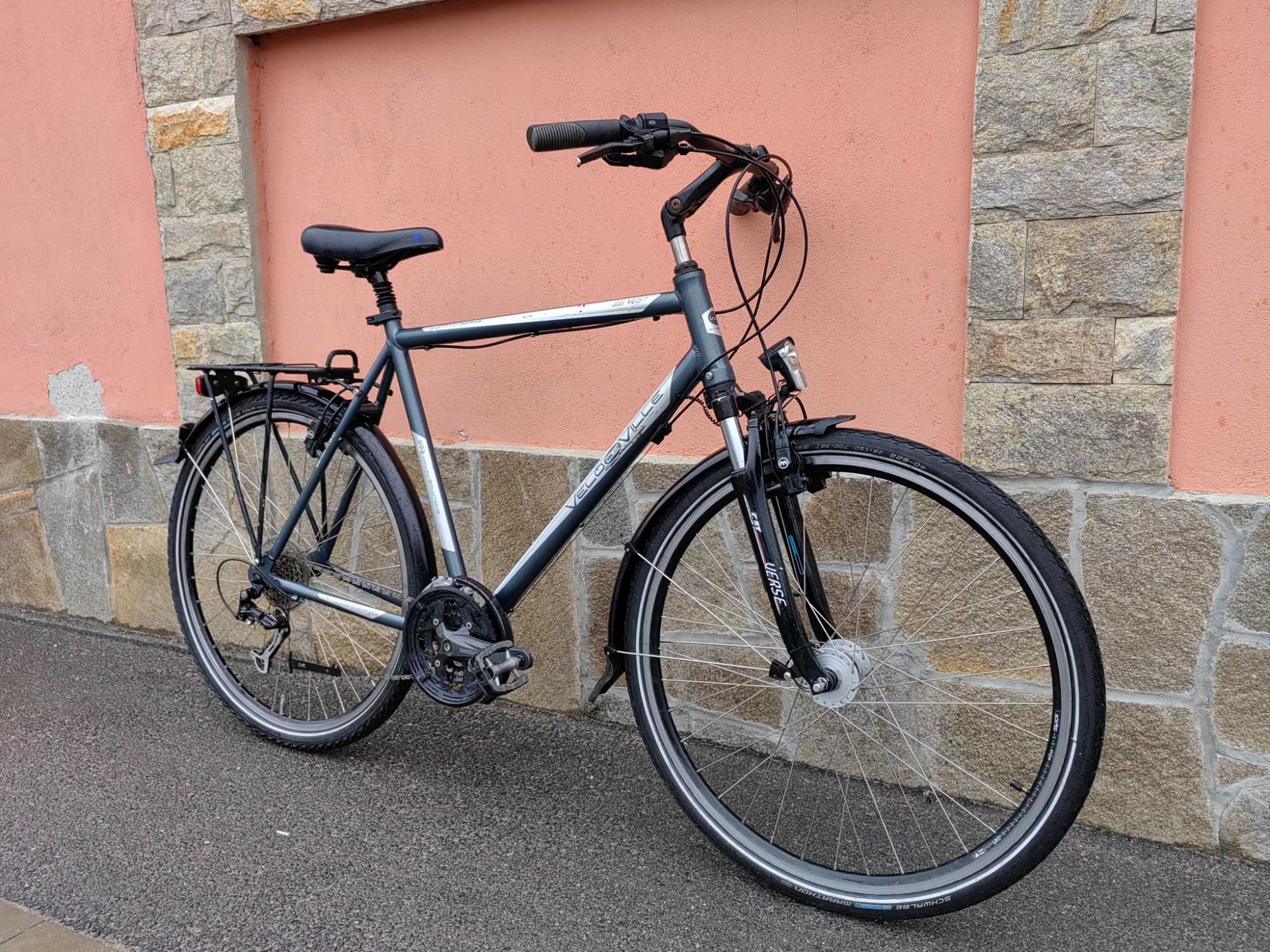 28" XL размер алуминиев градски велосипед с хидравлични спирачки