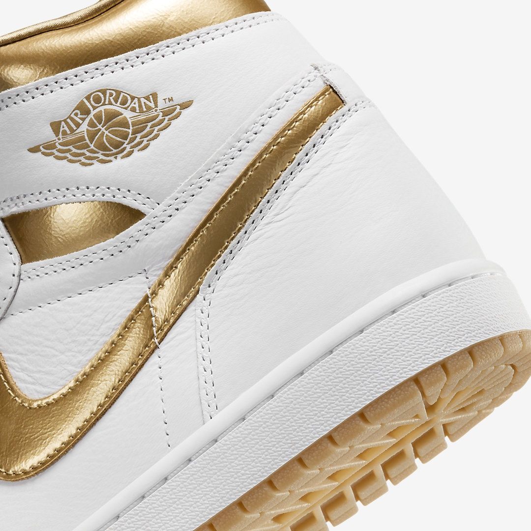 Jordan 1 retro high "metallic gold"  39, 40 si 41 originali noi