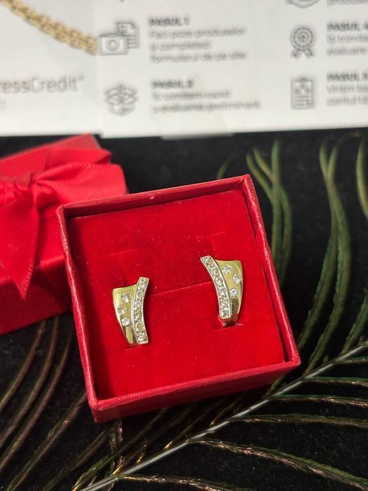 Cercei aur 14K 2.51g (B.58113.3-Tatarasi) Garantie 2 ani-964 Lei
