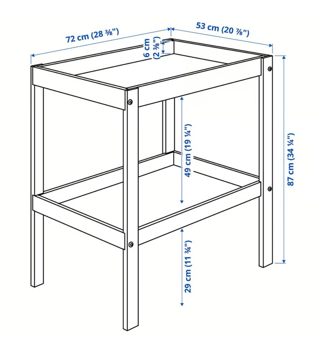 Masă înfășat Ikea