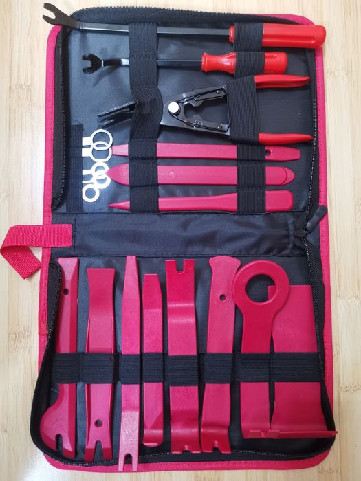 Trusa leviere plastic dispozitive tapițerie auto,cleme,bord,capitonaj