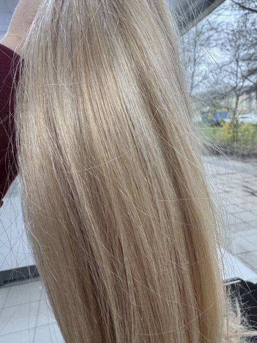 Естествена славянска коса от производител на щипки 140 гр-60 см