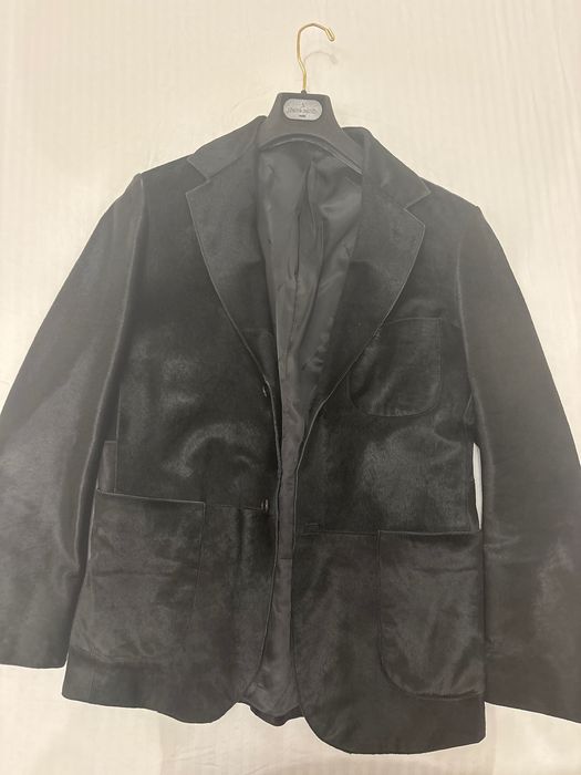 Palton piele de ponei,  Pierre Cardin marinea 52(L)