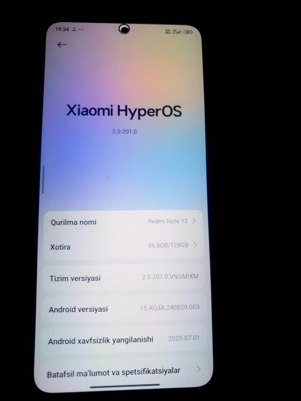 Redmi not 13 kafolat