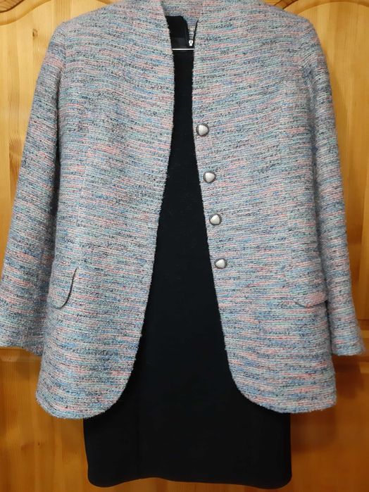 Сако "CHANEL" с Декорации в красив Меланж + Бонус Пола! НОВО!