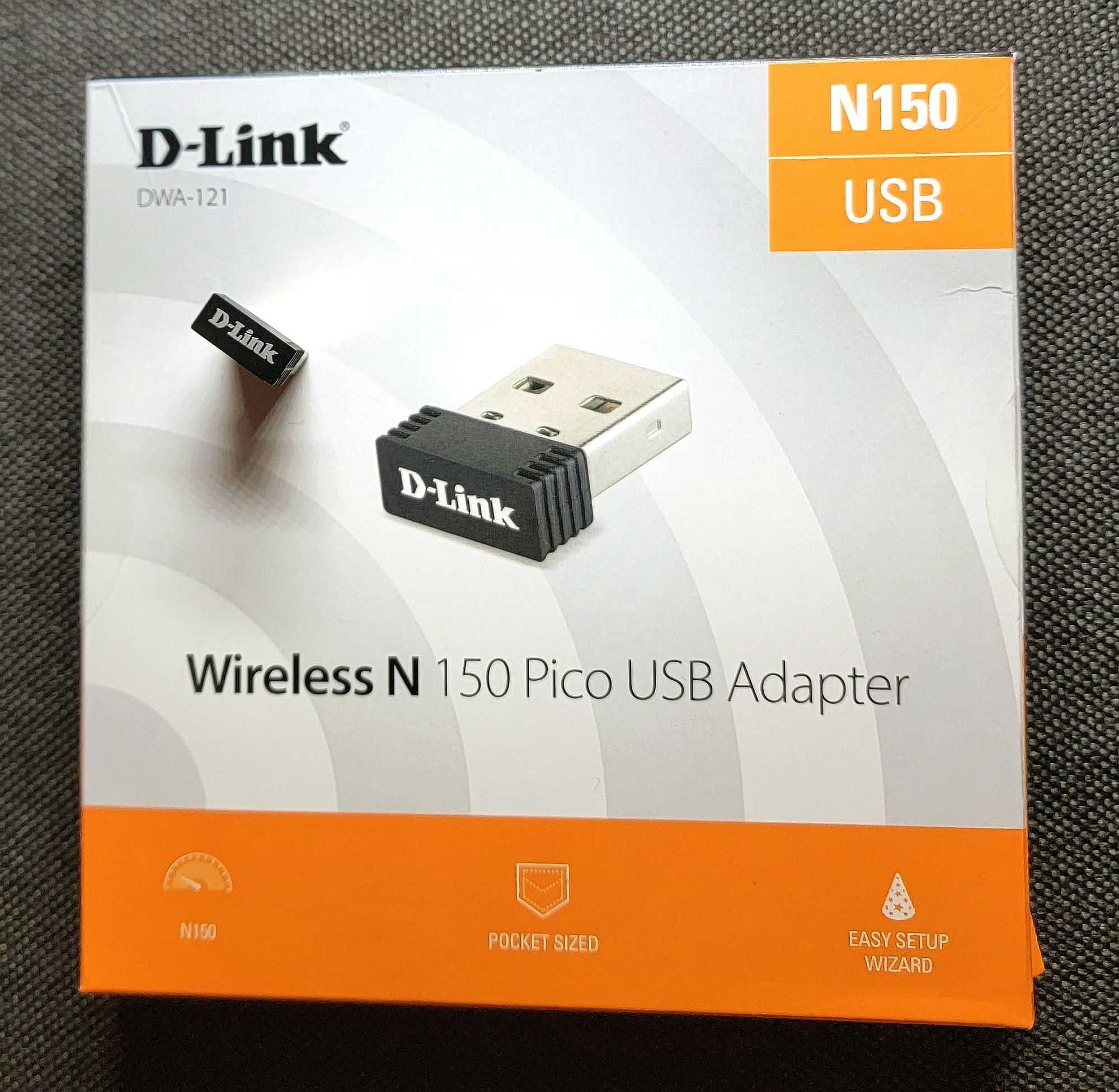 Adaptor USB Wireless D-LINK DWA-121 N 150 Pico, 150 Mbps