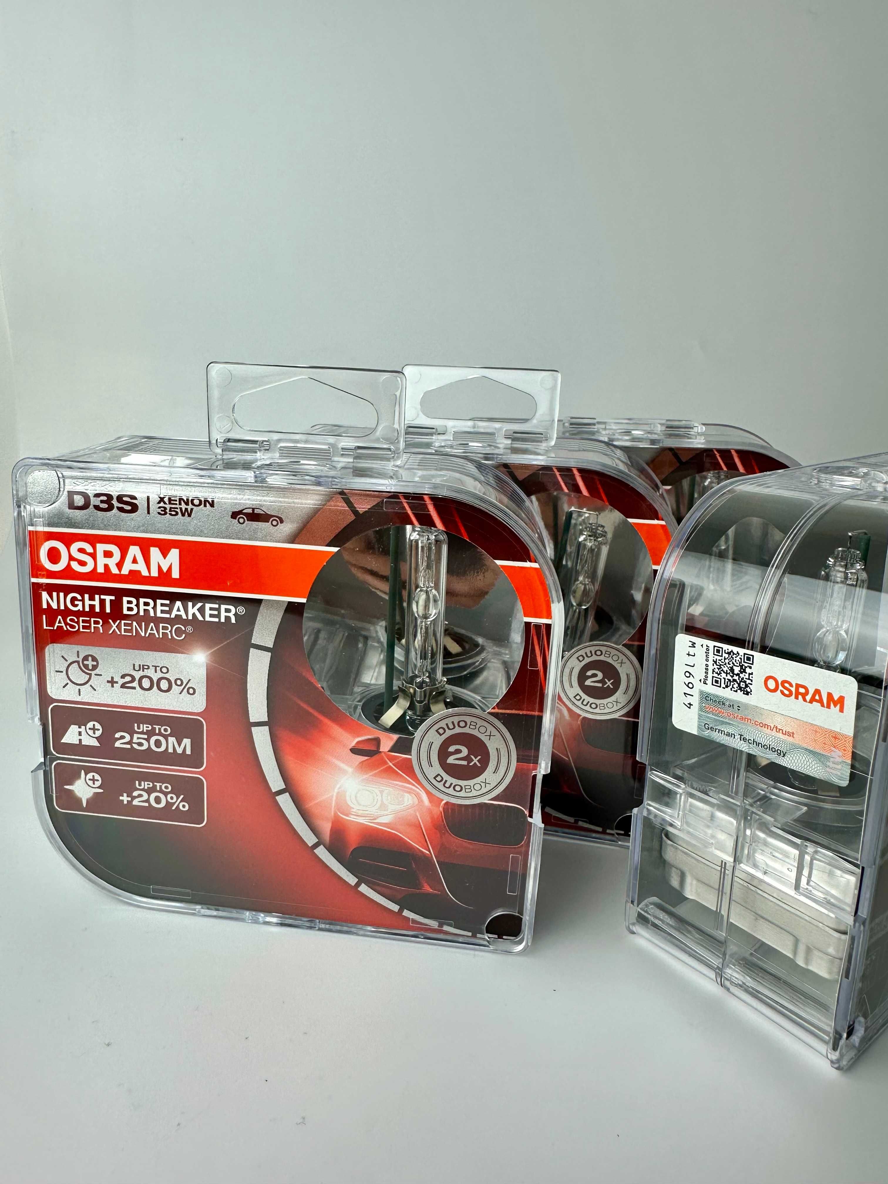 НОВИ - 2 х Osram D3S +200% Night Breaker Laser ксенон крушки фарове