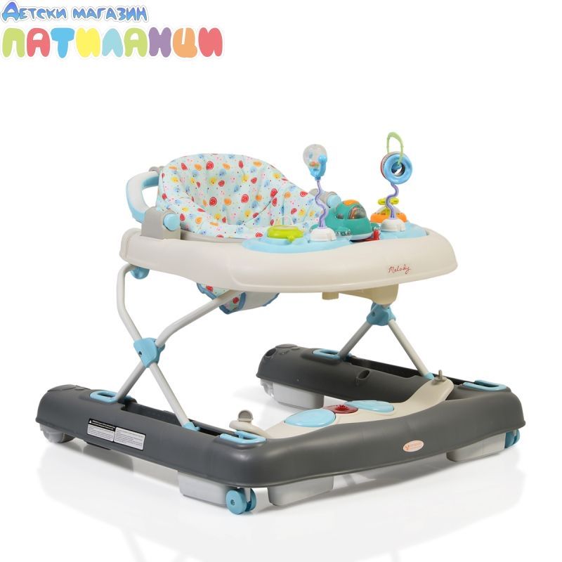 Cangaroo Детска музикална проходилка Melody 2 in 1 сива