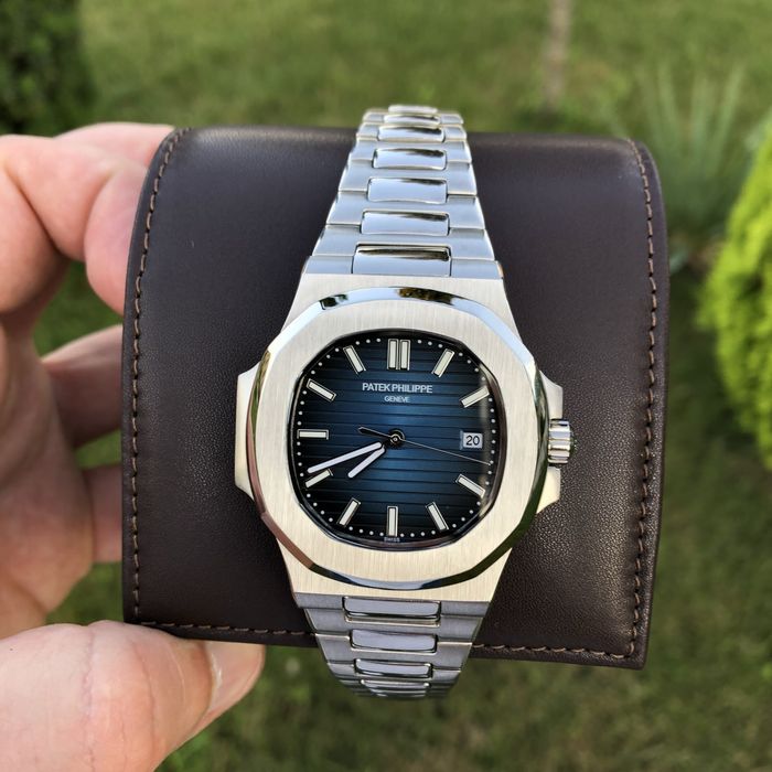 ceas patek philippe nautilus blue dial steel