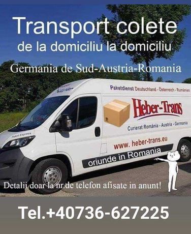 Transport colete, pachete Romania-Austria-Germania, DE LA ADRESA dvs.