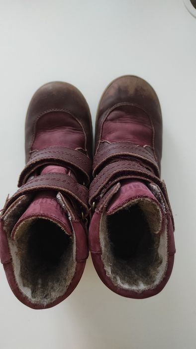 Ghete Bisgaard impermeabile îmblănite - Falke Bordeaux mărime 34