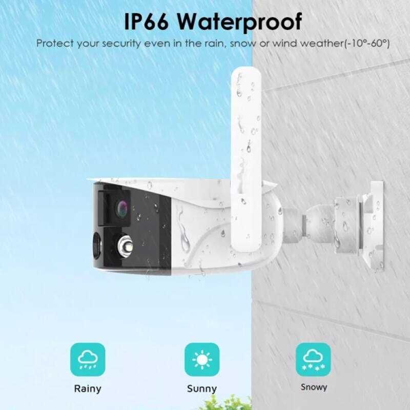 Панорамна камера с два обектива 16MP ICSEE / XMeye