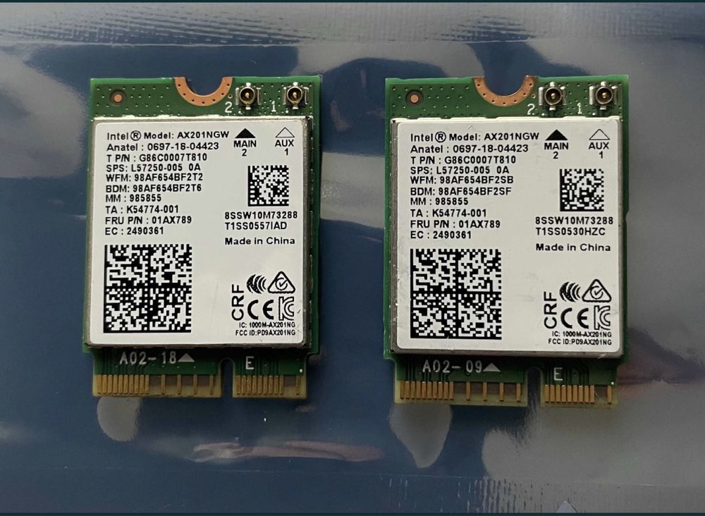 Intel-AX200/AX201/AC9560/AC9260
