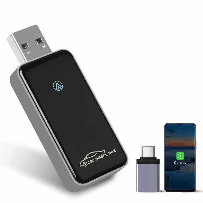 Adaptor Auto 2 in 1 CarPlay Wireless – Compatibil iPhone si Android