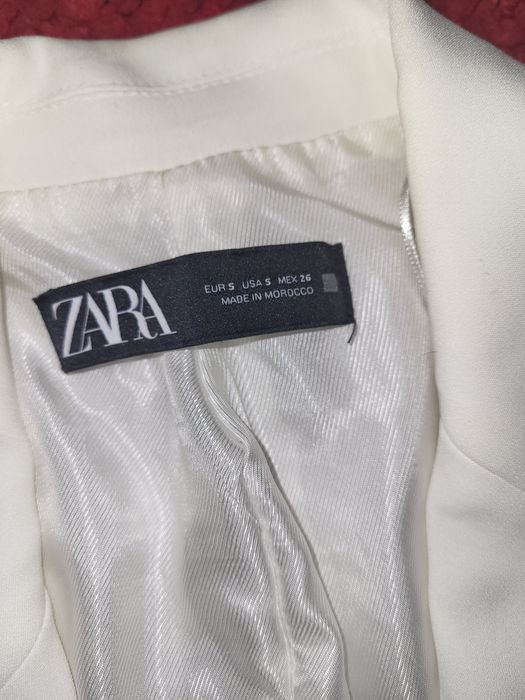Sacou Zara elegant/casual, alb, mărime S, Nou fără eticheta