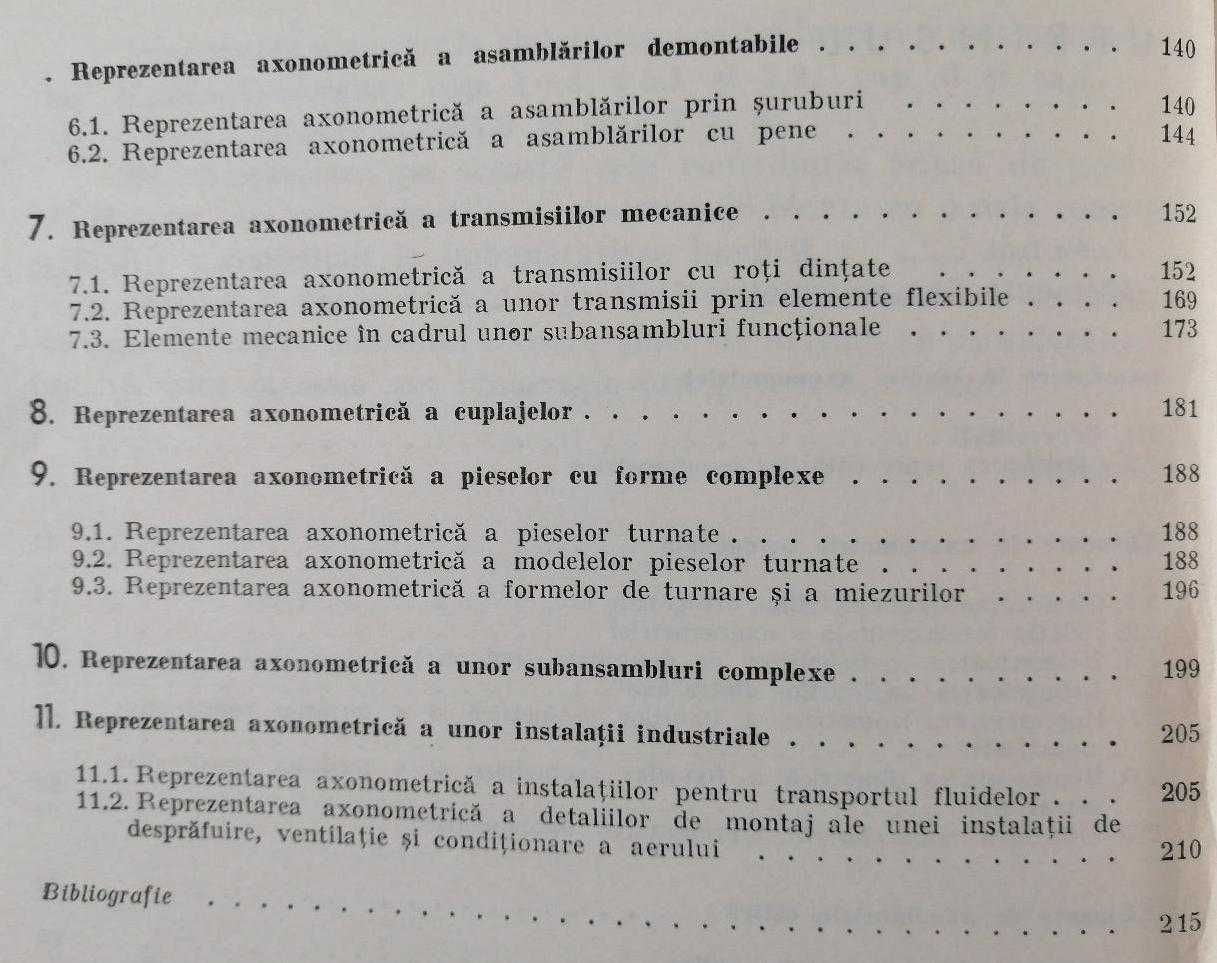 Reprezentări axonometrice în construcţia de maşini