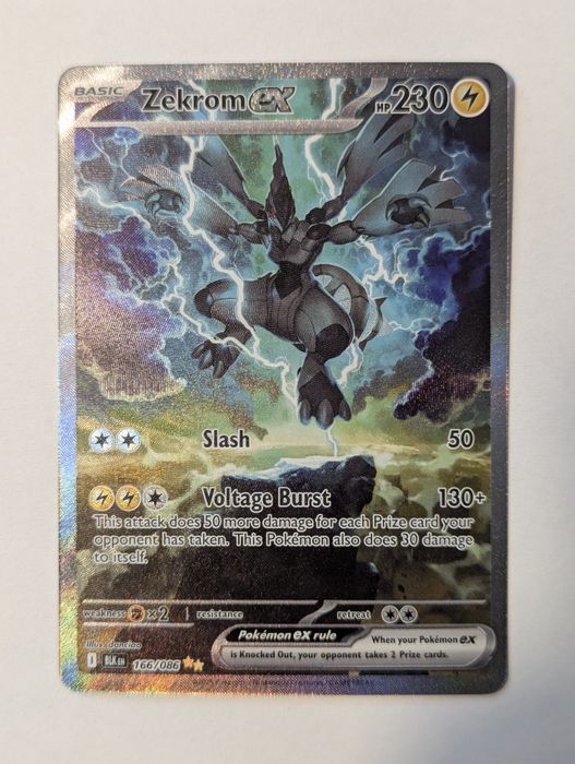 Pokémon Zekrom ex #166/86 - SV: Black Bolt