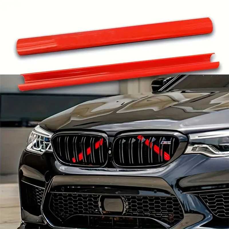 Спортен M-стил за BMW – Цветни тръби под решетката